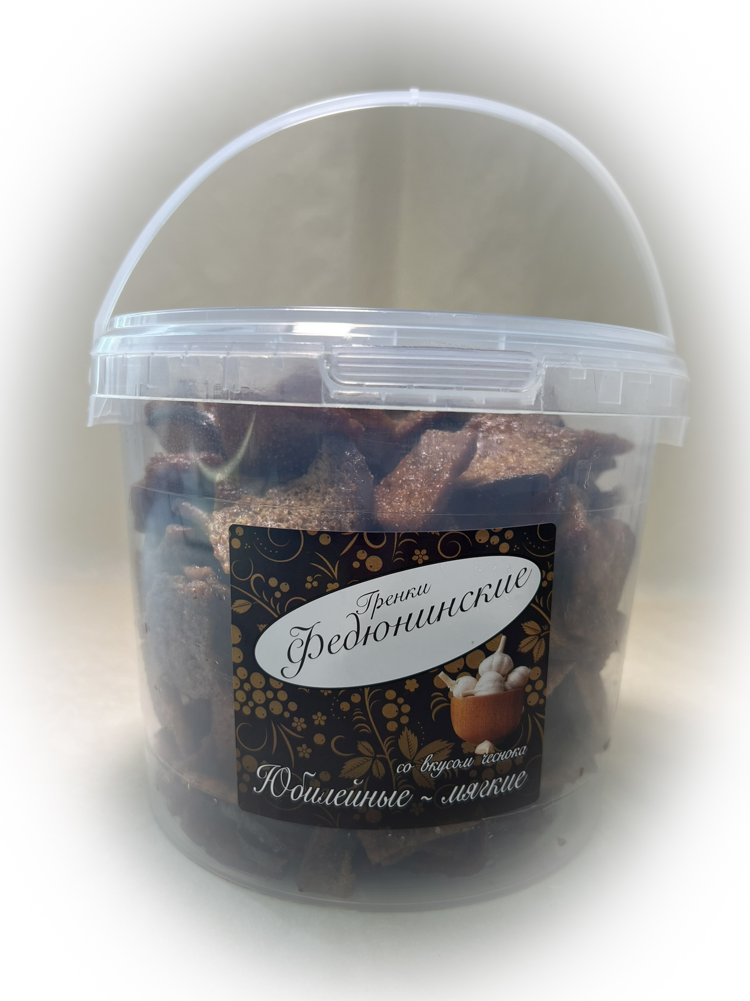 Гренки "ФЕДЮНИНСКИЕ" "Чеснок" (ведро 900 гр.) в Томилино