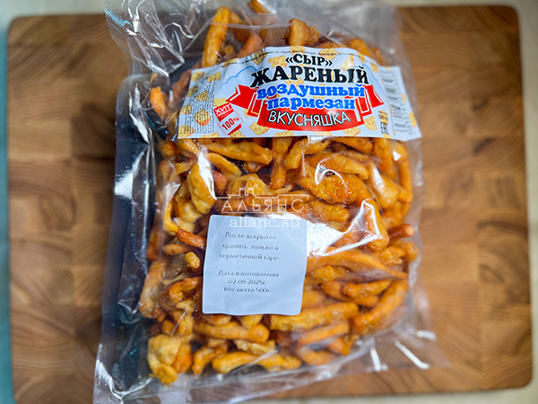 Жареный сыр "ВКУСНЯШКА" со вкусом пармезан (500 гр) в Томилино