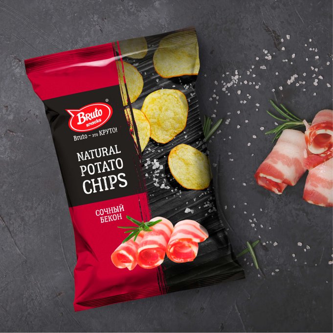 Картофель «Бруто» со вкусом бекона 70 гр. в Томилино