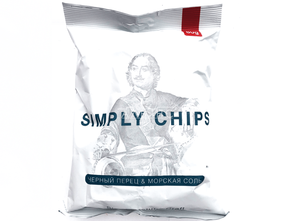 Картофельные чипсы "Simple chips" Морская соль и черный перец 80 гр. в Томилино